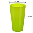 thumbnail image 2 of 16.9-ounce Plastic Tumblers Reusable Dishwasher Safe BPA Free Set of 12 Multicolor Large Drinking Cups, 2 of 7