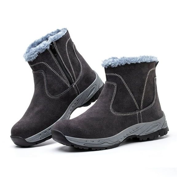 Steel Toe Cap Trainers Safety Trainers Men Women Winter Safety Shoes Comfortable Lightweight Warmth Puncture Proof