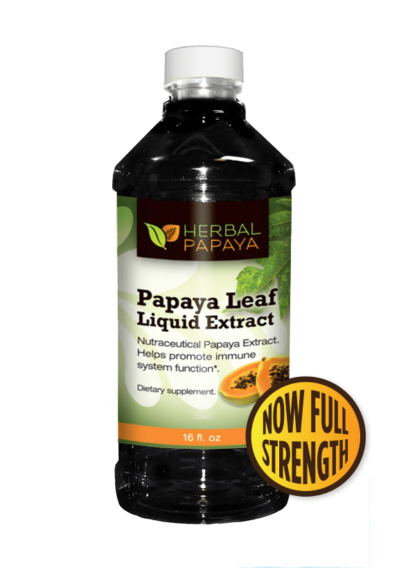 Papaya Leaf Liquid Extract Natural Blood Platelet Level Boost, Bone