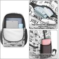 thumbnail image 4 of Basketball and Heart White Pattern 17" School Backpacks for Teens,Waterproof Oxford Fabric,S-Shape Padded Straps for School,Travel,Hiking,Camping, 4 of 6
