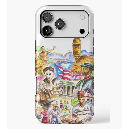 Flag of Puerto Rico Cultura M2624, Protective Case for iPhone 17 16 15 14 13 12 11 Pro Max – Modern Unisex Style