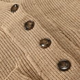 thumbnail image 5 of VNKIDY Men's Sweater Coat Fall Winter Solid Color Slim Fit Ribbed Knit Cardigan Long Sleeve Shawl Collar Button Down Thermal Coat For Cold Weather Daily Wear Minimalist Knitwear, 5 of 8