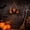 A, variant on Gothic Metal Frame Halloween Wreath, Skull and Pumpkin Artificial Flower Front Door Garland, Spooky Wall Hanging Decor for Home Door, Window Indoor Outdoor Halloween Holiday Ornament.