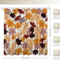 thumbnail image 2 of Fall Leaves Shower Curtain, Abstract Modern Luxury Bathroom Decor, Autumn Leaf Decorative Waterproof Washable Cloth Fabric Bathroom Curtain with 12 Hooks 72x72 Inches, 2 of 6