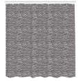 thumbnail image 3 of Ambesonne Abstract Shower Curtain, Chaotic Waves with Swirls, 69"Wx84"L, Charcoal Grey White, 3 of 3