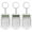 Transparent, variant on MasteelfCA 3pcs Mini Electronic Calculator Keychain Tiny Small Pocket Calculator Key Ring