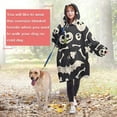 thumbnail image 4 of Wearable Oversized Blanket,Halloween Spooky Elements Wearable Blanket Hoodie for Adults,Cozy Hooded Blankets with Super Pockets,Super Warm Fuzzy Pullover for Women & Men, 4 of 6