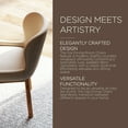 thumbnail image 6 of Open Box Maven Lane Gia Dining Chair, Refined Natural Finish w/ Slate Fabric, 6 of 6