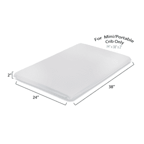La Baby 3 Waterproof Mini Portable Crib Mattress Pad Non Full