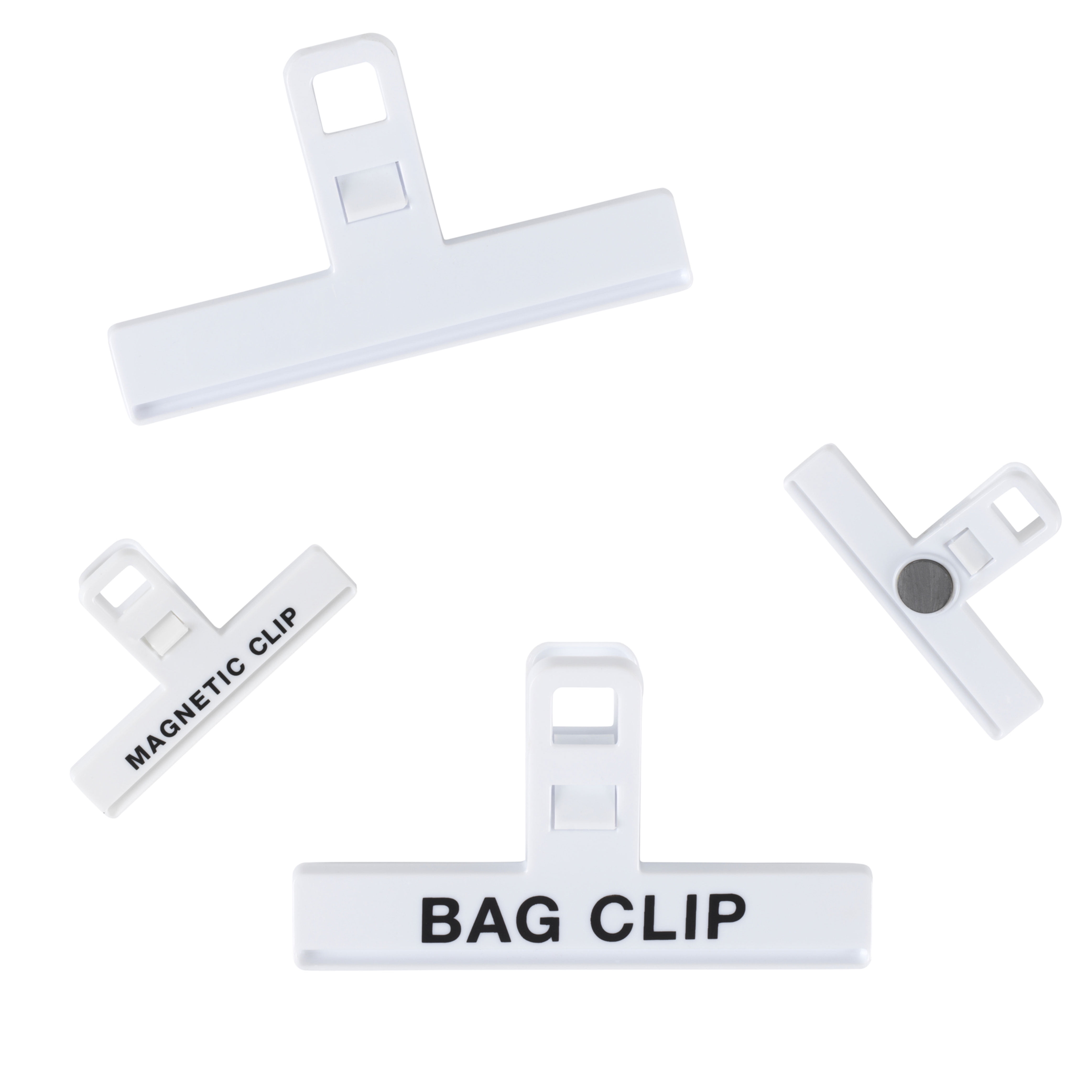 8 Piece Bag Clips Food Chip Assorted Size Multi Purpose Clothespin