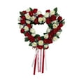 thumbnail image 1 of Corona colgante para puerta de entrada, corona de San Valentín, decoración, suministros para fiestas, letrero de amor con forma de corazón rojo, 1 of 9