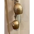 thumbnail image 3 of Iron Wrouht Gold Bells for Christmas oraments, Witch Bells, Hanging Bells, Rustic Cow Bells, Decorative Bells with Jute Rope, Door Bells, 3 of 4