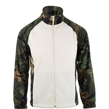 Trail Crest Women's Semi-Fitted Full Zip Camo Jacket, Large,