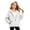 White, variant on Big Girls Pullover Hoodie Sweatshirt Solid Color with Front Pocket Pullovers Tops Size 14-15T,Black