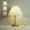 A, variant on RXMEKW Lamps for Bedrooms Bedroom Table Lamp with Infinite Dimming Bedside Lamp with Umbrella Linen Lampshade Suitable for Living Room, Office and Dormitory, Solid Wood, Led Bulb Included