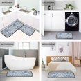 thumbnail image 4 of 2-Piece Kitchen Rugs Set Non-Slip Mats Carpet Floor for Kitchen, Bathroom (19.7"x27.6" & 19.7"x47.2") Vintage Watercolor Floral Pattern, 4 of 7