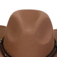 thumbnail image 7 of XZNPDUCQ Kids Sun Hat UPF 50+ Bucket Hats for Boys Girls Childrens Woolen Hat With Upturned Brim Cowboy Hat Head Accessory Solid Color Top Hat Wide Brimmed Hat, 7 of 7