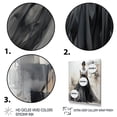 thumbnail image 3 of Designart "Black and White Chic Dress Minimalist Elegance III" Fashion Framed Wall Art - Glam White Dior Entryway Framed Wall Art, 3 of 6