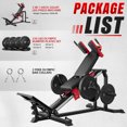 thumbnail image 2 of MITONOS Compact Leg Sled Machine, 30-Degree Adjustable Angles Leg Press Machine for Home Gym, Compact Hack Squat Machine with Removable Shoulder Pad, Lower Body Workout Equipment, 2 of 10