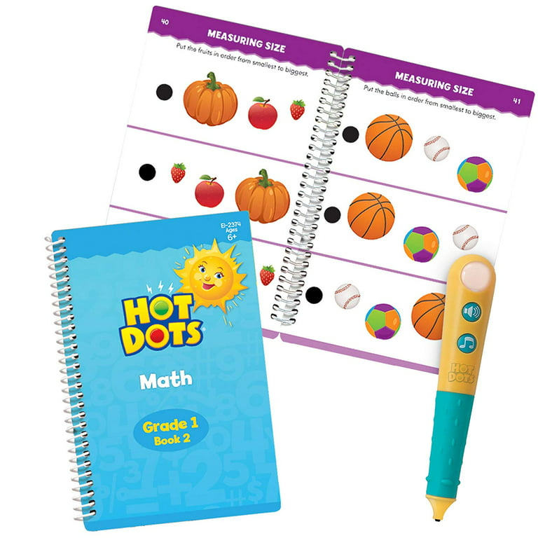 Educational Insights Hot Dots Let's Master 1st Grade Reading Set, Reading  Workbooks, 2 Books with 100 Reading Lessons & Interactive Pen, Ages 6+