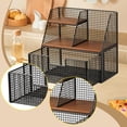 thumbnail image 6 of QSTDGVPW Tea Bag Organizer with Compartment Tea Bag Station for Kitchen Office Pantry black S, 6 of 7