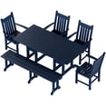 thumbnail image 4 of Ensemble Table à Manger et Chaises 6 Pcs avec Banc de Salle à Manger, 4 of 4