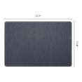 thumbnail image 6 of Unique Bargains 4pcs Faux Leather Heat Resistant Placemats Blue 17.7"x11.8", 6 of 6