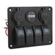 thumbnail image 2 of Panel de interruptor basculante de 4 entradas con enchufe de encendedor de cigarrillos USB, Panel de interruptor combinado de encendido y apagado para RV, barco, yate, autobús Jadeshay  A, 2 of 8