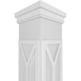 thumbnail image 4 of Ekena Millwork 12"W x 9'H Craftsman Classic Square Non-Tapered San Carlos Mission Style Fretwork Column w/ Prairie Capital & Prairie Base, 4 of 8