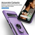 thumbnail image 5 of TECH CIRCLE Google Pixel 7 Pro Case, Magnetic Ring Kickstand Military Grade Shockproof Heavy Duty Protective with Magnetic Car Mount Holder For Google Pixel 7 Pro 6.7 inch,Purple, 5 of 6