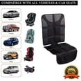 thumbnail image 7 of Autobase Car Seat Protector Under Car Seat | Baby Car Seat Accessories | Heavy-Duty Non-Slip Rubber Padded Backing (Black, XL – 1 Pack), 7 of 7