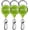 green, variant on Fly Fishing Zinger Retractor for Anglers Vest, Pack of 3 - Fishing Gear and Equipment for Nippers, Forceps, Fly Float Ant, Belt Loops & Backpack