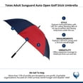 thumbnail image 3 of Totes Adult Sunguard Auto Open Golf Stick Umbrella, 3 of 3