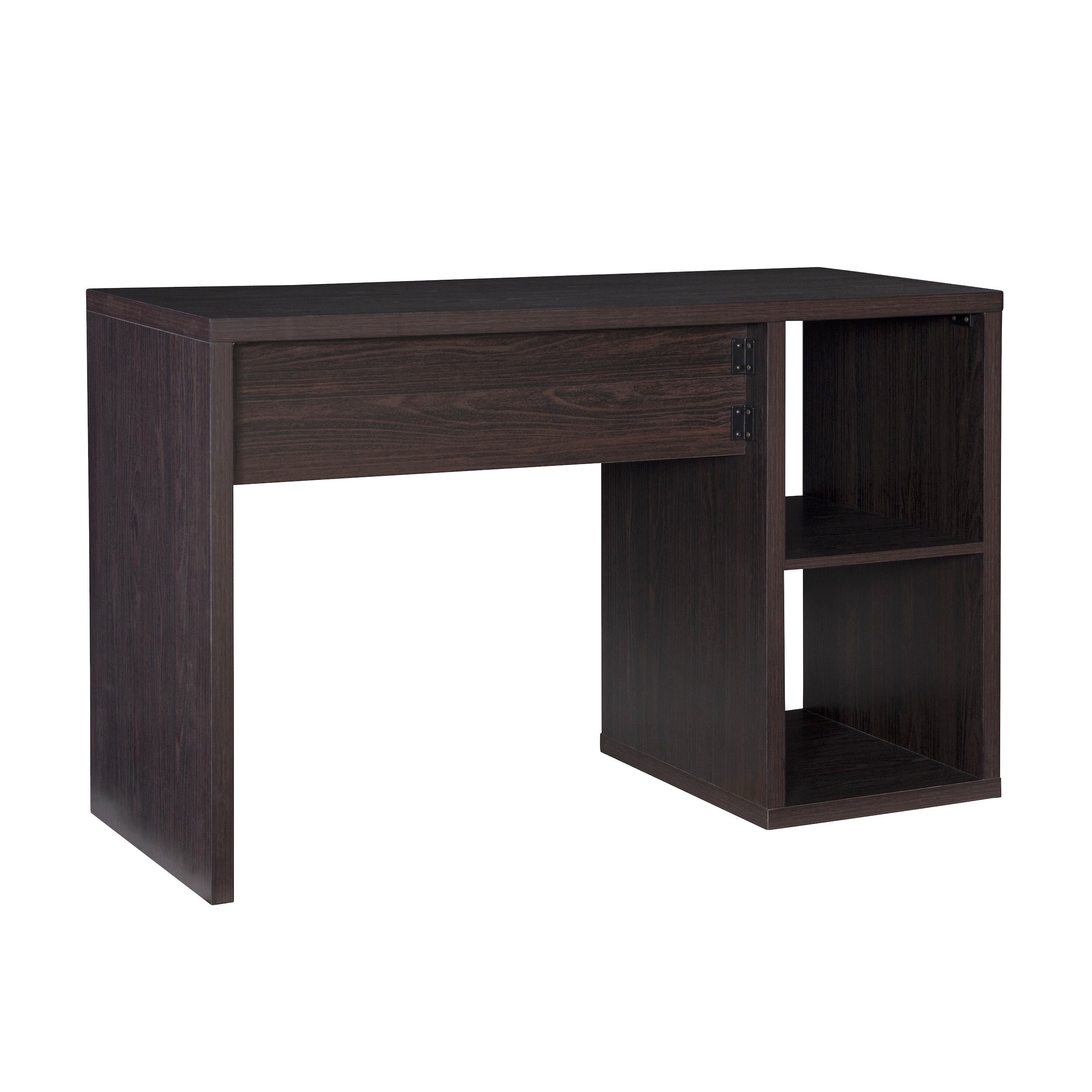 Linon Duhon Transitional Double Cubby Storage Writing Desk, Espresso