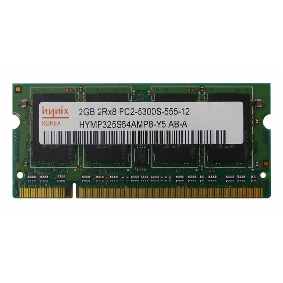 Hynix HYMP325S64AMP8-Y5 2 Go DDR2 PC2-5300 Ram pour Ordinateur Portable - Remis à Neuf