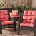 thumbnail image 6 of Greendale Home Fashions Outdoor 44'' x 22'' High Back Chair Cushion, Coral, 6 of 8