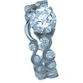 thumbnail image 2 of 2.8 Carat T.G.W. Round-Cut CZ Natasha High-Polish Sterling Silver Engagement Style Ring Set, 2 of 3