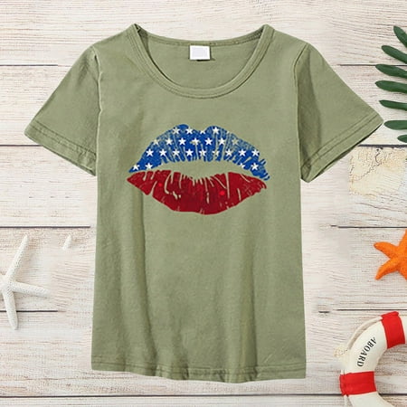 

women Christmas pajamas for family matching outfits son daughter sets soft Green Independence Day Mommy And Me Clothes Short Sleeve T-shirt Mother Daughter Family Top