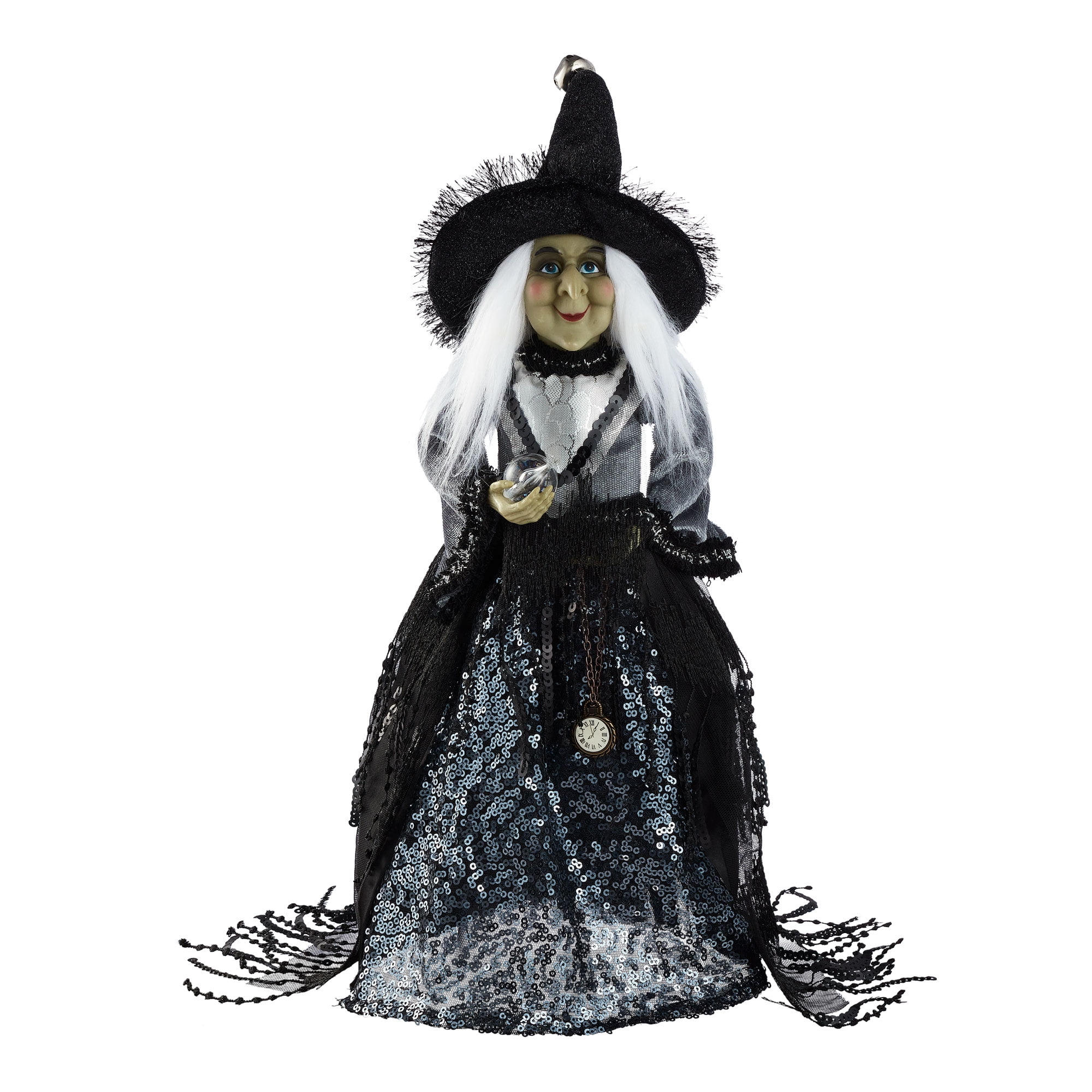 Way to Celebrate Halloween Witch Figurine, Crystal