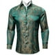 thumbnail image 4 of Barry.Wang Camisas de lujo con estampado 3D de cachemira color vino tinto para hombre, camisas casuales de manga larga con flores para hombre, camisas de vestir ajustadas, 4 of 5