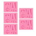 thumbnail image 4 of 5 moldes de silicona de unicornio para chocolate, fondant y pastel., 4 of 7