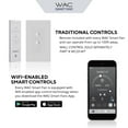 thumbnail image 6 of WAC Mocha 54" Soft Brass/Matte White Dimmable LED Smart Ceiling Fan with Remote Control, 6 of 10