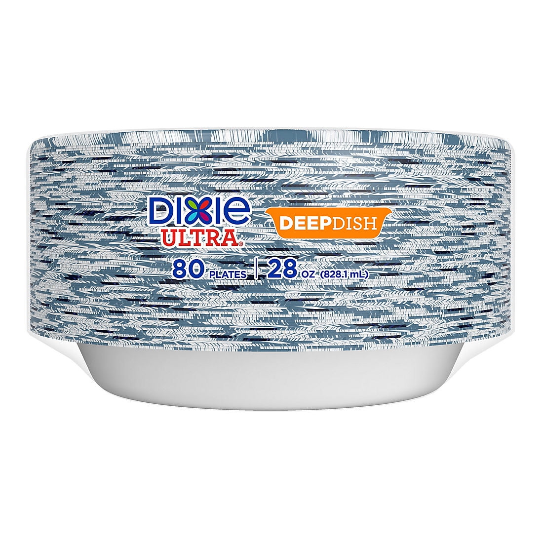 Dixie Ultra Deep Dish Paper Plate 9 9 16 In Extra Deep Plate 80 Count