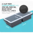 thumbnail image 4 of Silicone Freezer Tray With Lid-soup Container Molds-2-cup Extra Large Ice Cube Tray-makes 4 500ml Portions Cubes  For Freezing Soup Stews Sauces.oven&dishwasher-safe(2-pack), 4 of 7