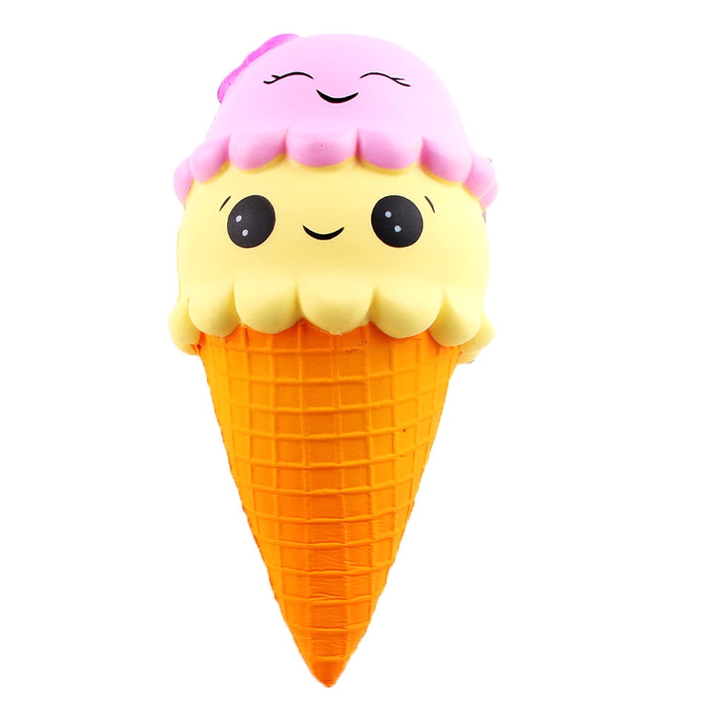 Niños Slow Rising Ice Cream Shape Squishy Toy Stress Reliver Decoració 