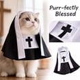 thumbnail image 2 of Breathable Funny Pet Costume Nun Outfit, Lightweight Small Medium Cat Dog Apparel for Photos Parties Dress-Up, 2 of 4