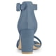 thumbnail image 3 of Sandalias de Tacón Alto para Mujer Zapatilla Con Punta Abierta correa de tobillo Neblina azul 38, 3 of 5