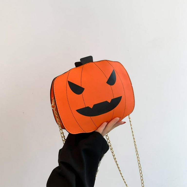 Savings Dianli Halloween Pumpkin Bag PU Leather Chain Shoulder - Main Image