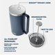 thumbnail image 2 of Cafetera de prensa francesa YETI Rambler 1L Black Forest, 2 of 9