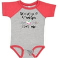 thumbnail image 3 of Inktastic Grandma and Grandpa Love Me Heart Grandchild Boys or Girls Baby Bodysuit, 3 of 5